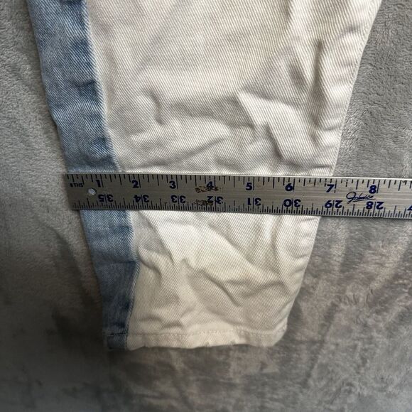 PACSUN‎ Jeans Women's Size 24 Bleach Pattern Wash Hippie Mom Jean - Picture 5 of 10